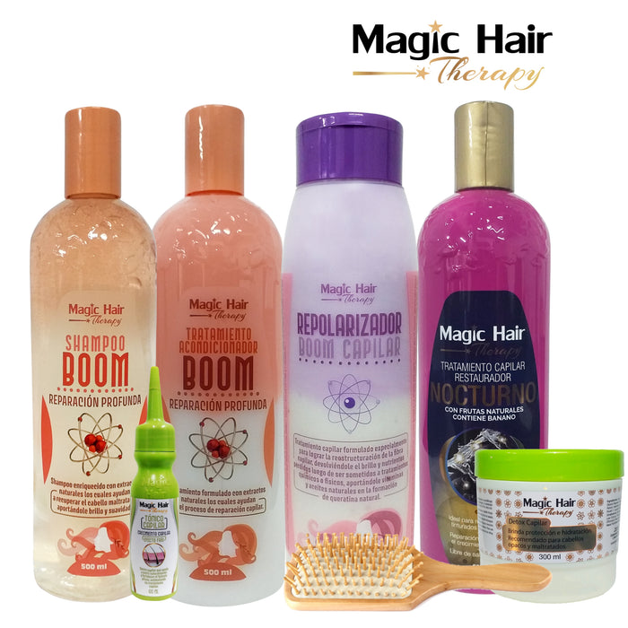 Magic Hair | Kit Súper Completo Gold |  Reparación | Cabellos Decolorados | Puntas Abiertas